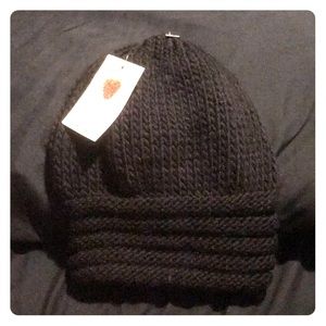 Black winter hat